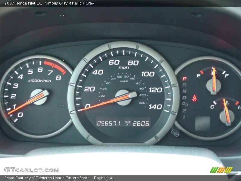 Nimbus Gray Metallic / Gray 2007 Honda Pilot EX