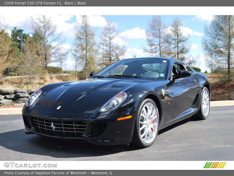 Black / Black 2008 Ferrari 599 GTB Fiorano F1