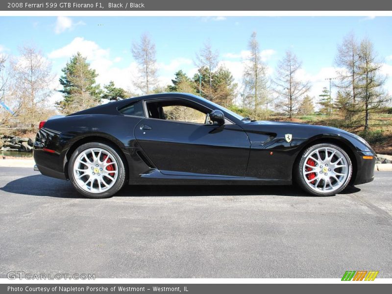 Black / Black 2008 Ferrari 599 GTB Fiorano F1