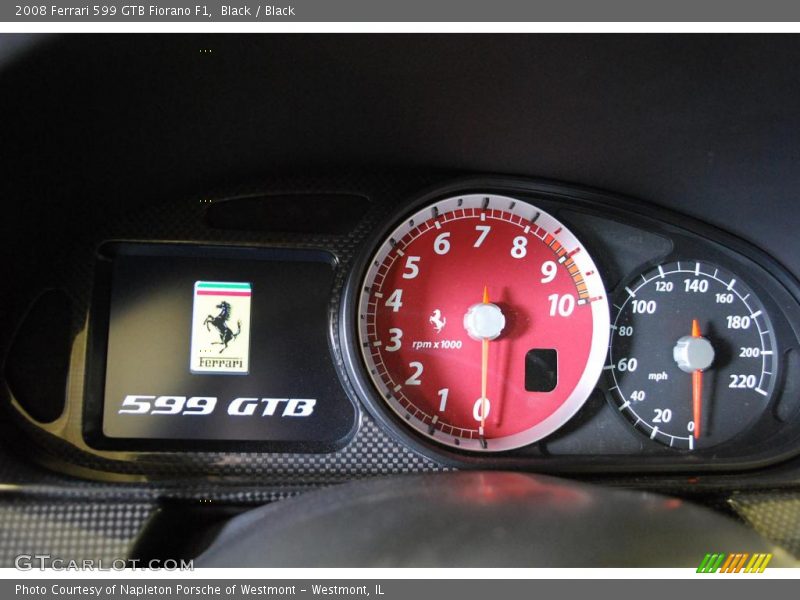 Black / Black 2008 Ferrari 599 GTB Fiorano F1