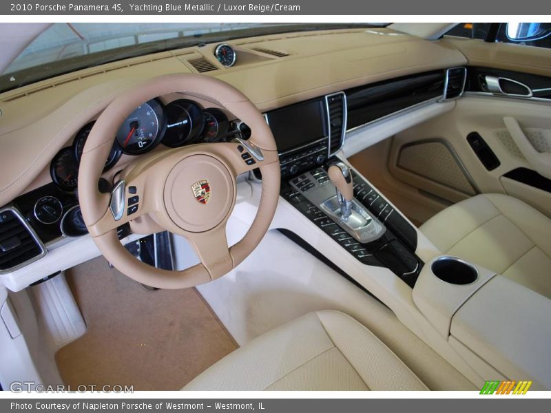 Yachting Blue Metallic / Luxor Beige/Cream 2010 Porsche Panamera 4S