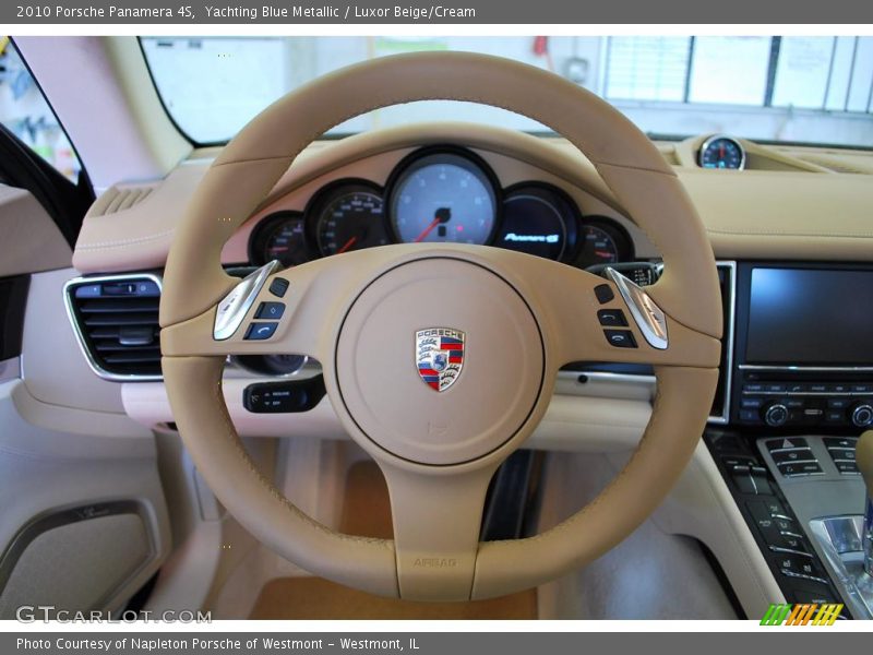 Yachting Blue Metallic / Luxor Beige/Cream 2010 Porsche Panamera 4S