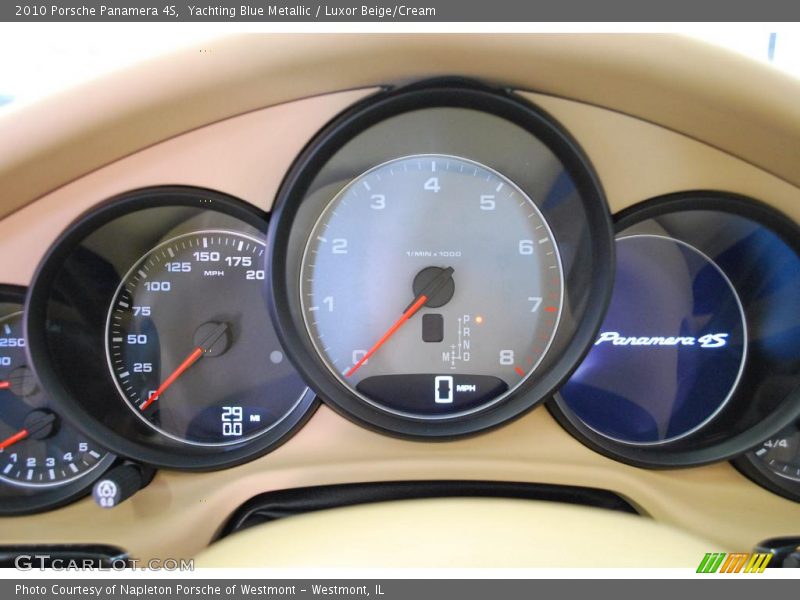 Yachting Blue Metallic / Luxor Beige/Cream 2010 Porsche Panamera 4S