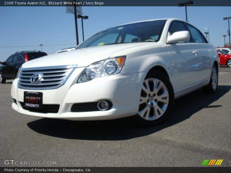 Blizzard White Pearl / Ivory Beige 2008 Toyota Avalon XLS