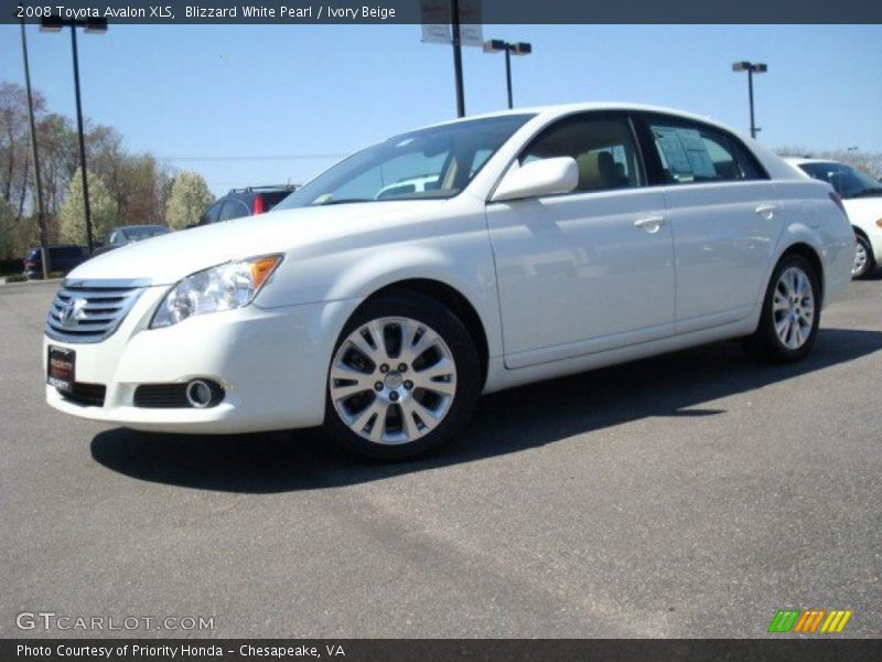 Blizzard White Pearl / Ivory Beige 2008 Toyota Avalon XLS