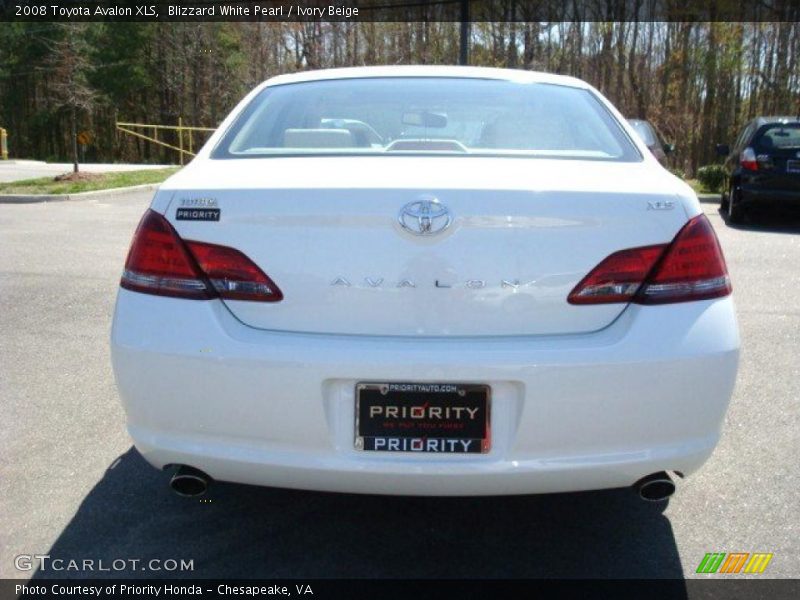 Blizzard White Pearl / Ivory Beige 2008 Toyota Avalon XLS