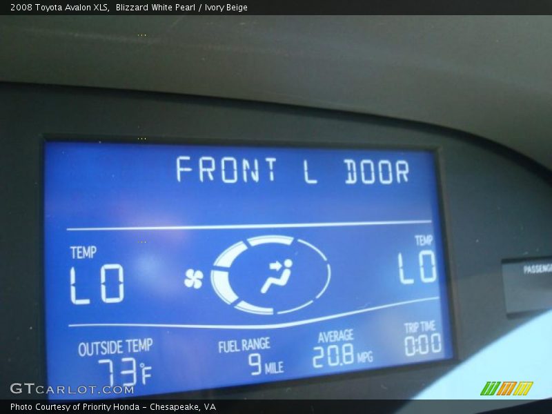 Blizzard White Pearl / Ivory Beige 2008 Toyota Avalon XLS