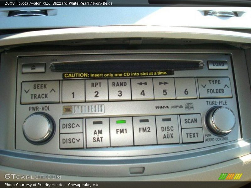 Blizzard White Pearl / Ivory Beige 2008 Toyota Avalon XLS