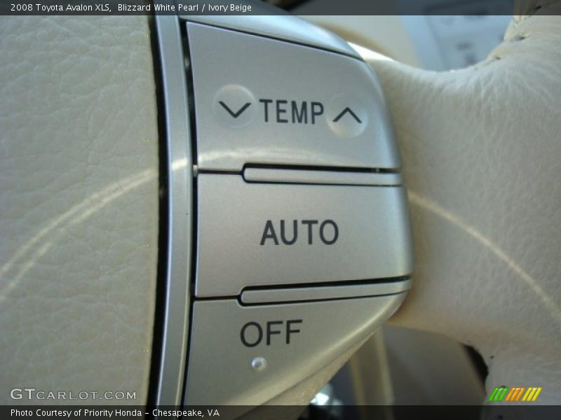 Blizzard White Pearl / Ivory Beige 2008 Toyota Avalon XLS