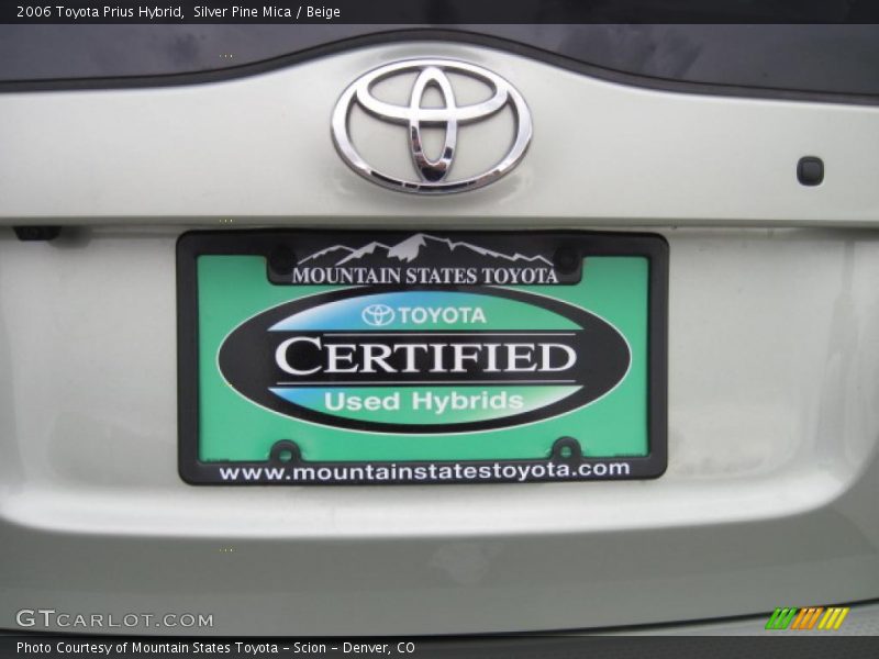 Silver Pine Mica / Beige 2006 Toyota Prius Hybrid