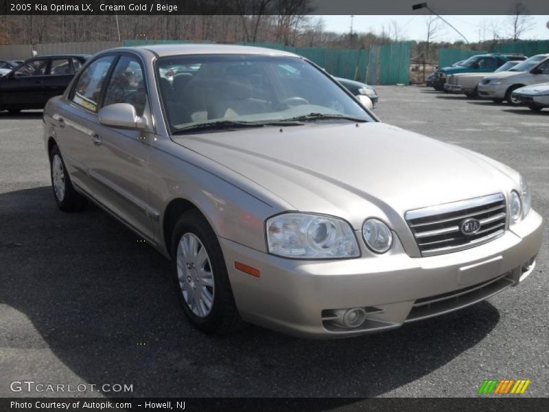 Cream Gold / Beige 2005 Kia Optima LX
