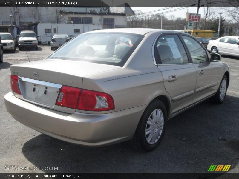 Cream Gold / Beige 2005 Kia Optima LX