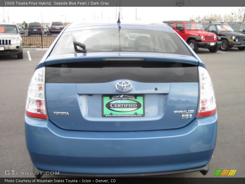 Seaside Blue Pearl / Dark Gray 2009 Toyota Prius Hybrid