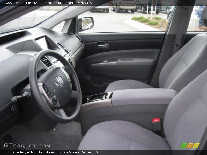 Seaside Blue Pearl / Dark Gray 2009 Toyota Prius Hybrid
