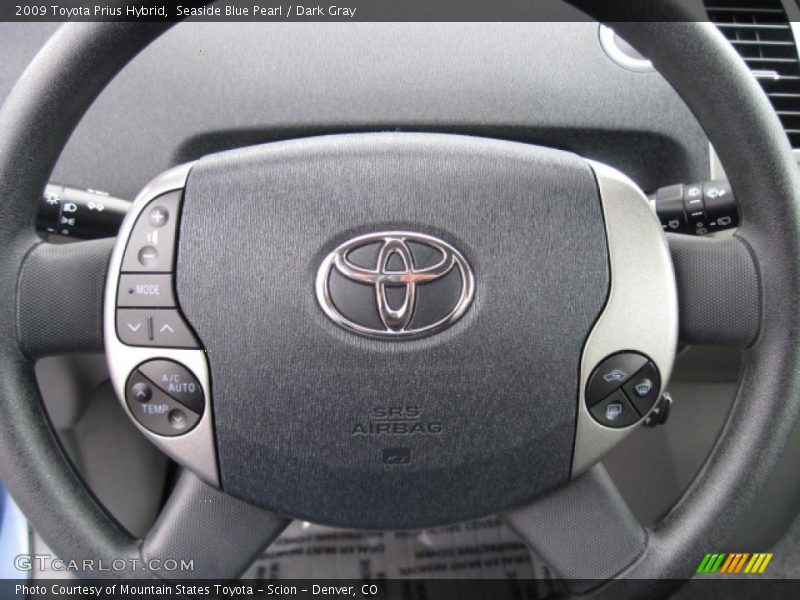Seaside Blue Pearl / Dark Gray 2009 Toyota Prius Hybrid