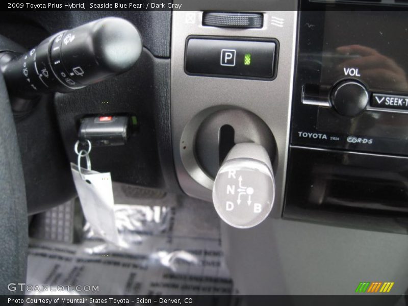 Seaside Blue Pearl / Dark Gray 2009 Toyota Prius Hybrid