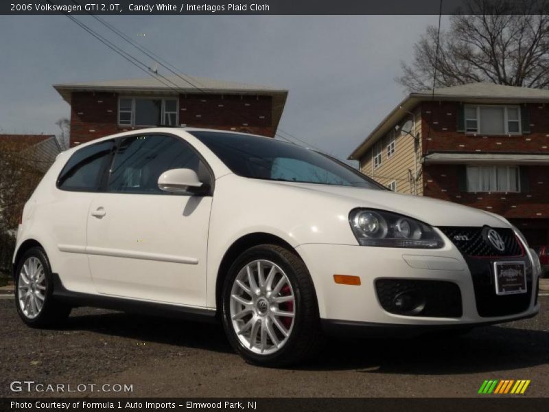 Candy White / Interlagos Plaid Cloth 2006 Volkswagen GTI 2.0T