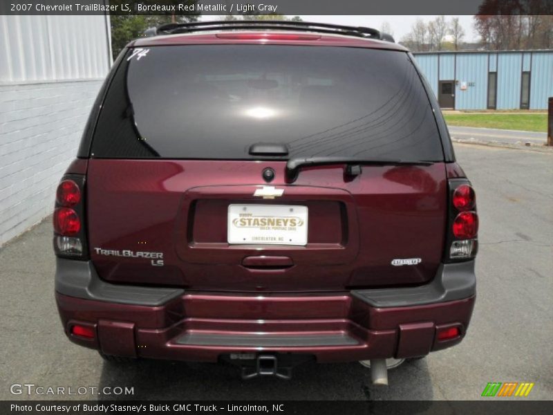 Bordeaux Red Metallic / Light Gray 2007 Chevrolet TrailBlazer LS