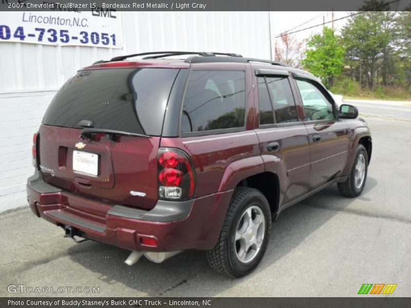 Bordeaux Red Metallic / Light Gray 2007 Chevrolet TrailBlazer LS