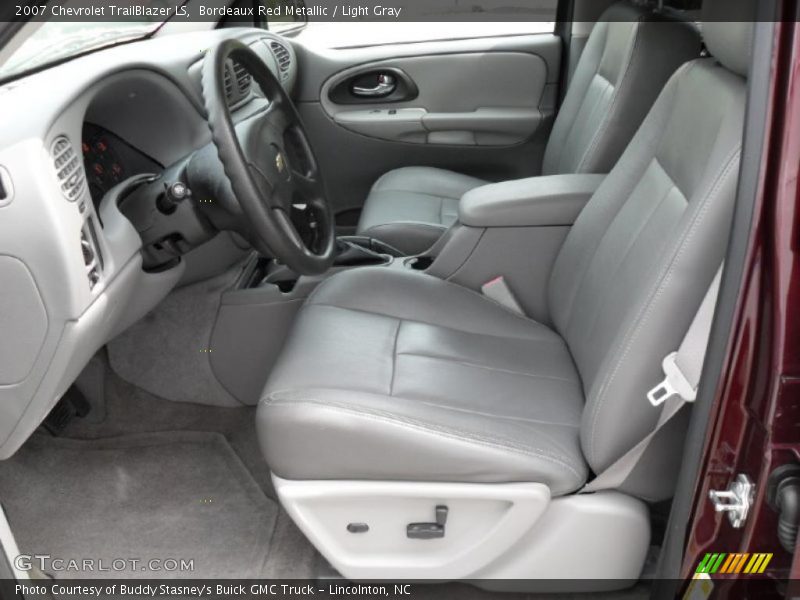 Bordeaux Red Metallic / Light Gray 2007 Chevrolet TrailBlazer LS