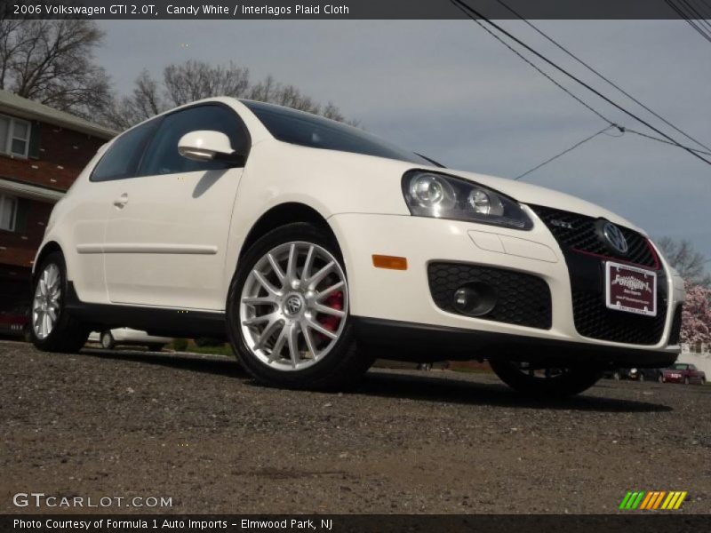 Candy White / Interlagos Plaid Cloth 2006 Volkswagen GTI 2.0T