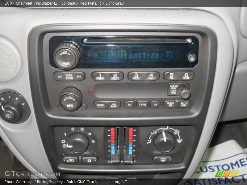 Bordeaux Red Metallic / Light Gray 2007 Chevrolet TrailBlazer LS