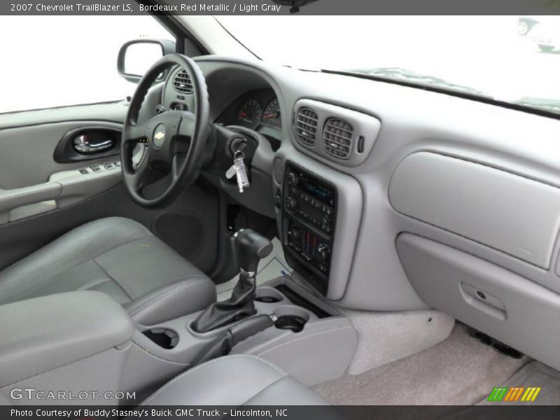 Bordeaux Red Metallic / Light Gray 2007 Chevrolet TrailBlazer LS