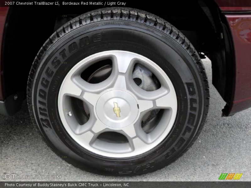 Bordeaux Red Metallic / Light Gray 2007 Chevrolet TrailBlazer LS