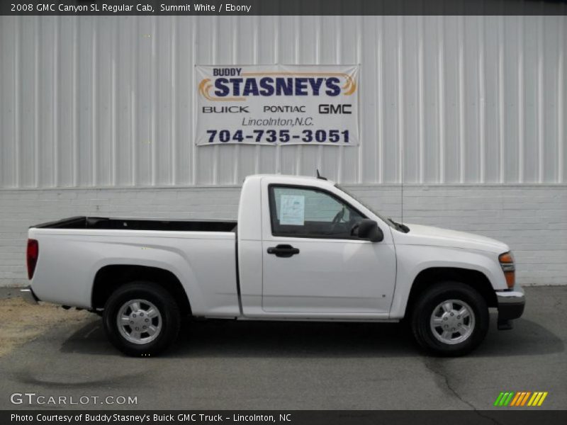 Summit White / Ebony 2008 GMC Canyon SL Regular Cab