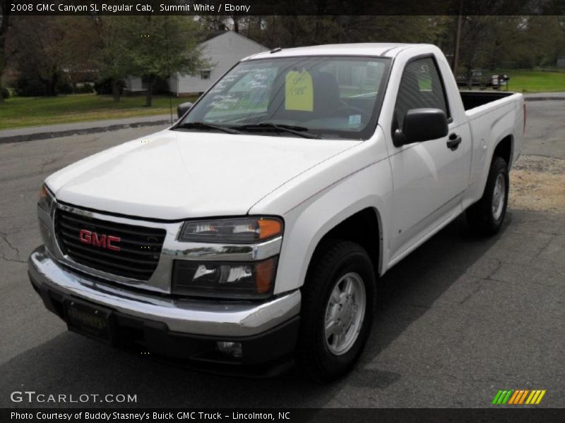 Summit White / Ebony 2008 GMC Canyon SL Regular Cab
