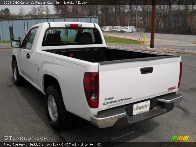 Summit White / Ebony 2008 GMC Canyon SL Regular Cab