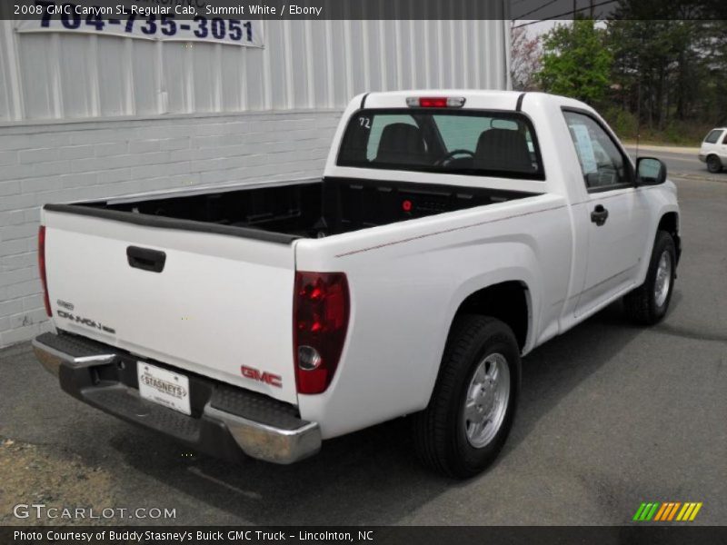 Summit White / Ebony 2008 GMC Canyon SL Regular Cab