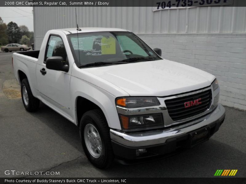 Summit White / Ebony 2008 GMC Canyon SL Regular Cab