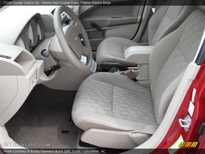 Inferno Red Crystal Pearl / Pastel Pebble Beige 2008 Dodge Caliber SE