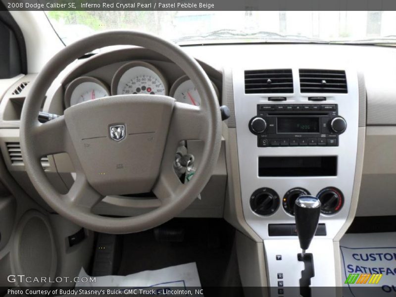 Inferno Red Crystal Pearl / Pastel Pebble Beige 2008 Dodge Caliber SE