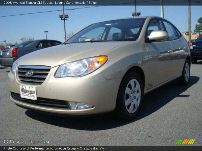 Laguna Sand Metallic / Beige 2008 Hyundai Elantra GLS Sedan