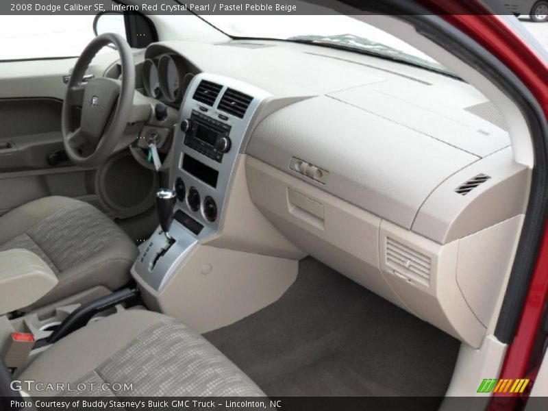 Inferno Red Crystal Pearl / Pastel Pebble Beige 2008 Dodge Caliber SE