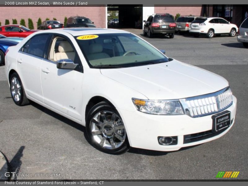 White Suede / Sand 2008 Lincoln MKZ Sedan