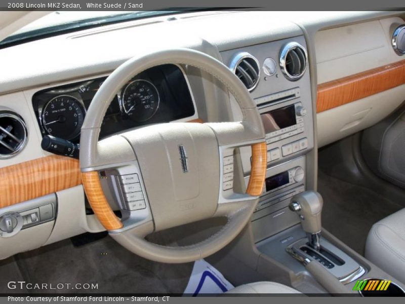 White Suede / Sand 2008 Lincoln MKZ Sedan