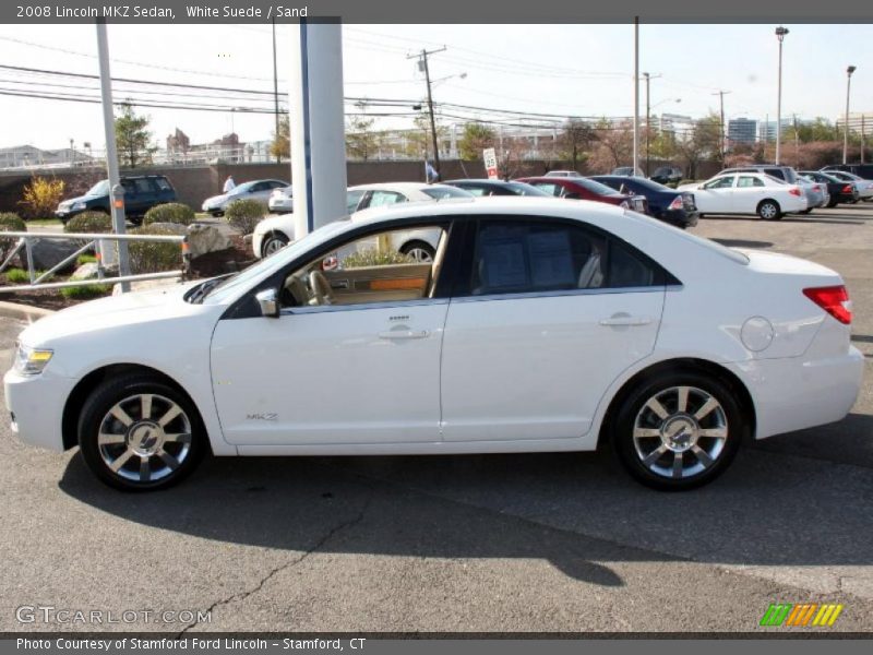 White Suede / Sand 2008 Lincoln MKZ Sedan