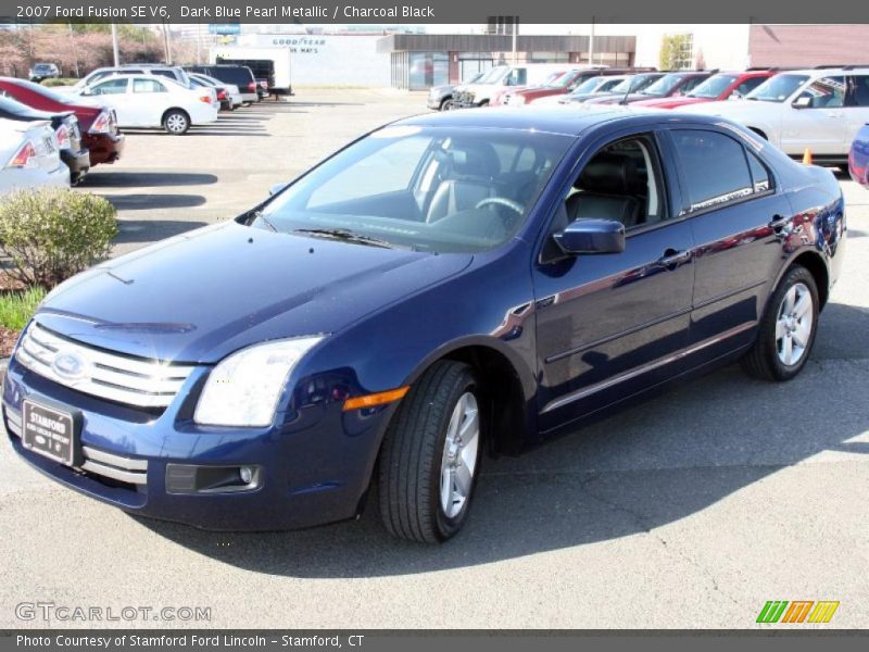 Dark Blue Pearl Metallic / Charcoal Black 2007 Ford Fusion SE V6