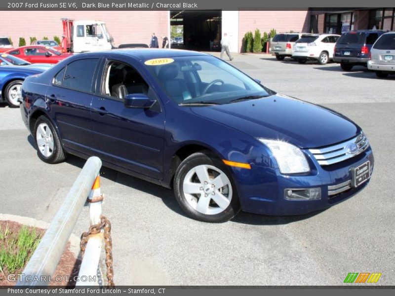 Dark Blue Pearl Metallic / Charcoal Black 2007 Ford Fusion SE V6