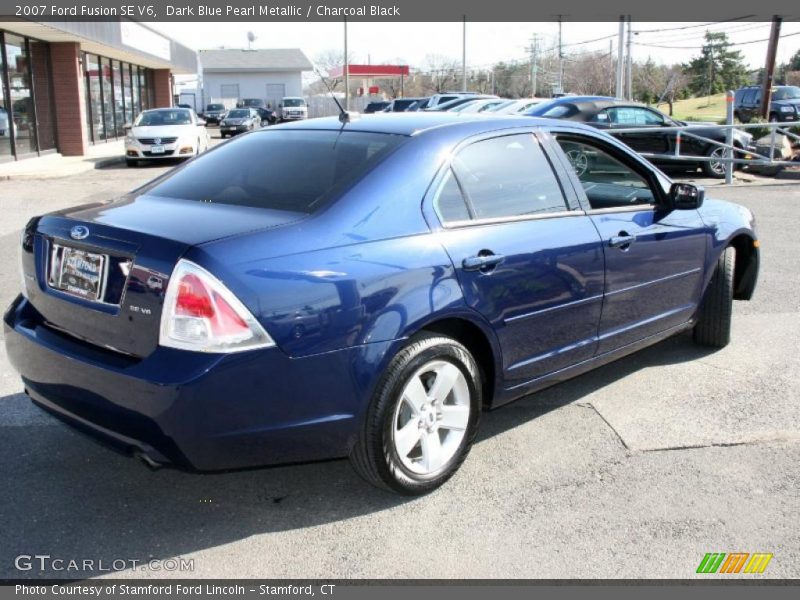 Dark Blue Pearl Metallic / Charcoal Black 2007 Ford Fusion SE V6