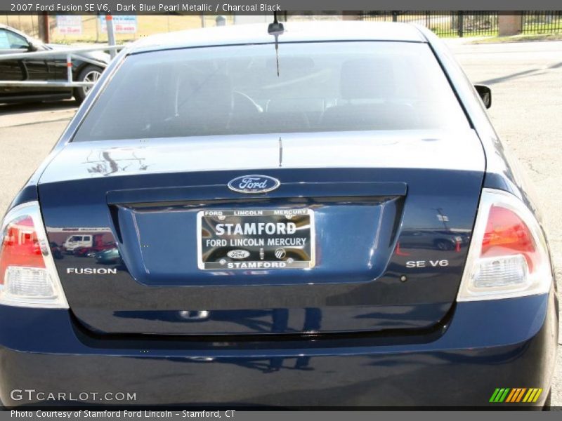 Dark Blue Pearl Metallic / Charcoal Black 2007 Ford Fusion SE V6