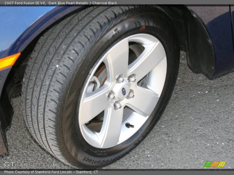 Dark Blue Pearl Metallic / Charcoal Black 2007 Ford Fusion SE V6