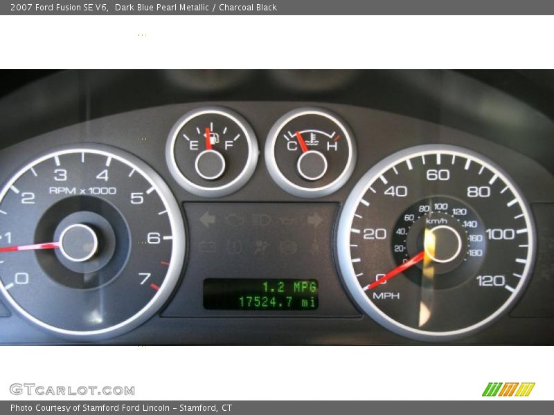 Dark Blue Pearl Metallic / Charcoal Black 2007 Ford Fusion SE V6