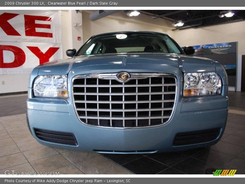 Clearwater Blue Pearl / Dark Slate Gray 2009 Chrysler 300 LX