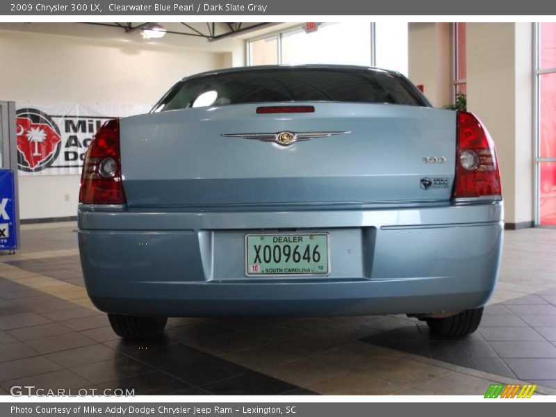 Clearwater Blue Pearl / Dark Slate Gray 2009 Chrysler 300 LX