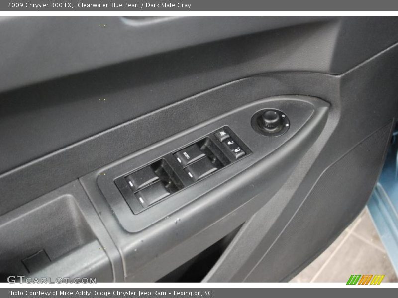 Clearwater Blue Pearl / Dark Slate Gray 2009 Chrysler 300 LX