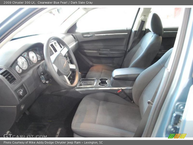 Clearwater Blue Pearl / Dark Slate Gray 2009 Chrysler 300 LX